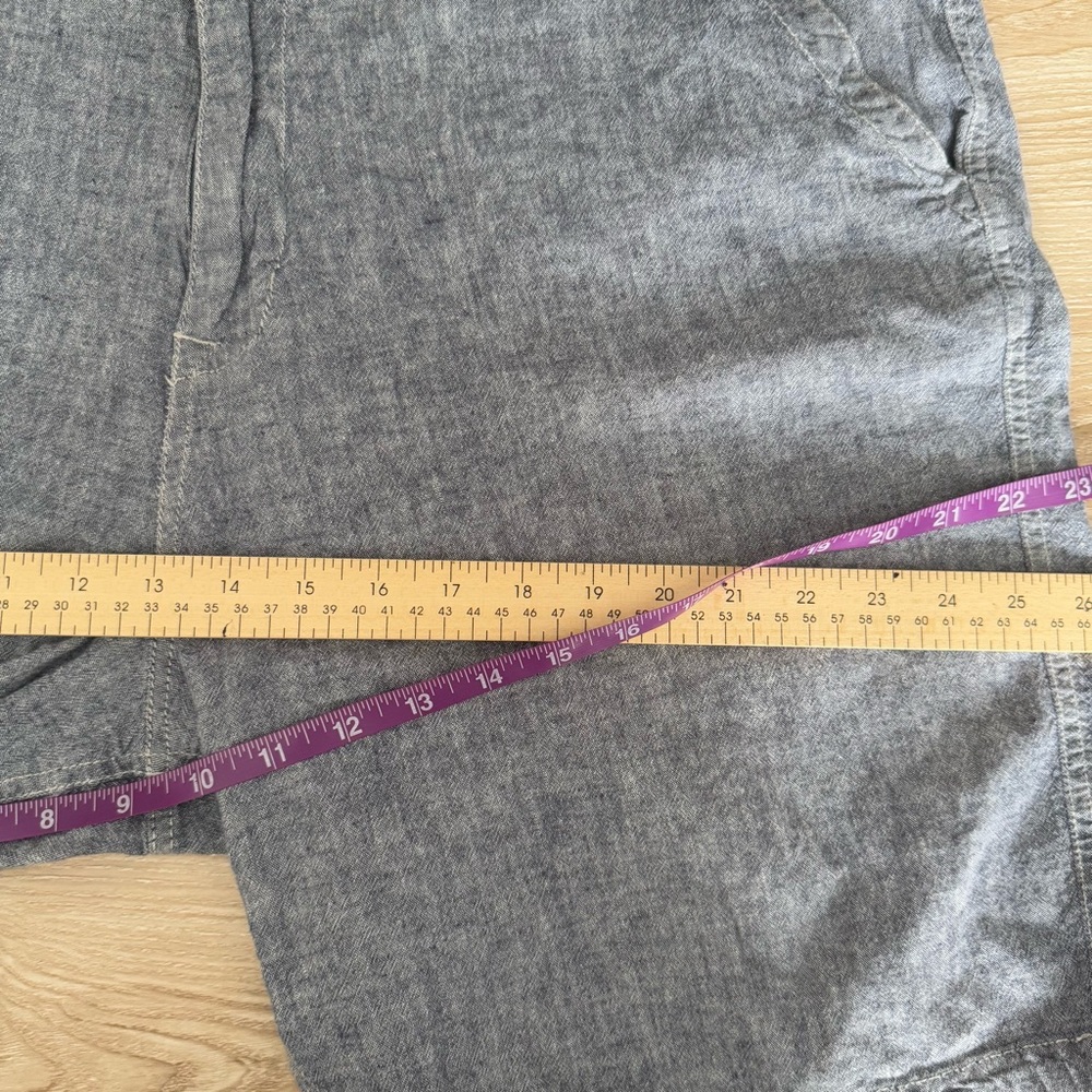 Lucky Brand Mens‎ 40 Chambray Linen Cotton Shorts Beach Summer Outdoor - Picture 7 of 7